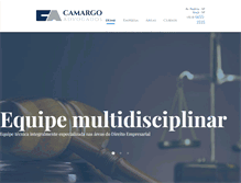 Tablet Screenshot of camargoadvogados.com.br